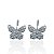 Brinco Folheado Ouro 18k e Prata 925 Borboleta Cravejada - Imagem 3