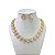 Conjunto Folheado Ouro 18k e Prata 925 Inspired Oval Cravejado - Imagem 1