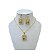 Conjunto Folheado Ouro 18k Nossa Senhora Strass - Imagem 1