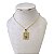 Colar Folheado Ouro 18k e Prata 925 Nossa Senhora Strass - Imagem 1