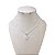 Colar Folheado Ouro 18k e Prata 925 Ponto de Luz Gota Achatado - Imagem 2