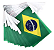Bandeirola Do Brasil varal - Imagem 2