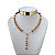 Colar Folheado Ouro 18k Terço Nossa Senhora Cristais - Imagem 2