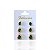 Trio Brincos Folheado Ouro 18k e Prata 925 Gota Cristal Cravejado - Imagem 6