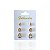 Trio Brincos Folheado Ouro 18k e Prata 925 Gota Cristal - Imagem 1