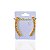 Brincos Folheado Ouro 18k e Prata 925 Ear Cuff Quadrado Cravejado - Imagem 3