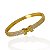 Bracelete Folheado Ouro 18k e Prata 925 Inspired H Cravejado - Imagem 1