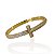 Bracelete Folheado Ouro 18k e Prata 925 Inspired T Cravejado - Imagem 1