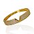 Bracelete Folheado Ouro 18k e Prata 925 Inspired V Cravejado - Imagem 1
