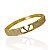 Bracelete Folheado Ouro 18k e Prata 925 Inspired V Cravejado - Imagem 1