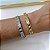 Bracelete Folheado Ouro 18k e Prata 925 Inspired Trevos Cravejado - Imagem 2