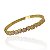 Bracelete Folheado Ouro 18k e Prata 925 Corações Cravejado - Imagem 1