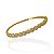 Bracelete Folheado Ouro 18k e Prata 925 Redondo Cravejado - Imagem 1