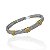 Bracelete Folheado Ouro 18k e Prata 925 Inspired X Cravejado - Imagem 3