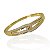Bracelete Folheado Ouro 18k e Prata 925 Transado Cravejado - Imagem 1