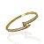 Bracelete Folheado Ouro 18k e Prata 925 Inspired Prego Cravejado - Imagem 1
