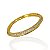 Bracelete Folheado Ouro 18k e Prata 925 Disco Cravejado - Imagem 1