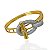 Bracelete Folheado Ouro 18k e Prata 925 Inspired Trava Cravejado - Imagem 3