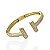 Bracelete Folheado Ouro 18k e Prata 925 Inspired T Cravejado - Imagem 1