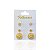 Trio Brincos Folheado Ouro 18k e Prata 925 mandala Cravejada - Imagem 5