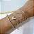 kit 4 Bracelete Bijuteria Dourado e Prata Coração - Imagem 2