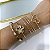 kit 4 Bracelete Bijuteria Dourado e Prata Flor - Imagem 1