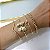 kit 4 Bracelete Bijuteria Dourado e Prata Borboleta - Imagem 1