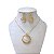 Conjunto Folheado Ouro 18k e Prata 925 Pedraria Redondo Arco - Imagem 1