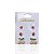 Trio Brincos Folheado Ouro 18k e Prata 925 Frutas Cravejada - Imagem 1