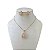Conjunto Folheado Ouro 18k e Prata 925 Gota Cravejada - Imagem 1