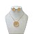 Conjunto Folheado Ouro 18k e Prata 925 Pedraria Redondo Cravejado - Imagem 1