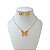 Conjunto Folheado Ouro 18k Borboleta Cristal - Imagem 7