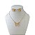 Conjunto Folheado Ouro 18k Borboleta Cristal - Imagem 2