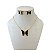 Conjunto Folheado Ouro 18k Borboleta Cristal - Imagem 8