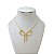 Colar Folheado Ouro 18k Laço - Imagem 1