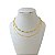 Choker Dupla Folheada Ouro 18k Laminada Ponto de Luz - Imagem 1