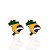 Brinco Folheado ouro 18k Mapa do Brasil - Imagem 1