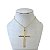 Colar Folheado Ouro 18k Cruz - Imagem 1