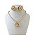 Conjunto Folheado Ouro 18k e Prata 925 Riviera Flor Cravejada - Imagem 1