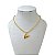 Choker Folheada Ouro 18k e Prata 925 Riviera Coração - Imagem 1