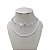Choker Dupla Folheada Ouro 18k e Prata 925 Riviera Corações Trabalhado - Imagem 1