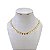 Choker Folheada Ouro 18k e Prata 925 Estrelas - Imagem 1