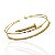 Bracelete Folheado Ouro 18k e Prata 925 Prego Cravejado - Imagem 1