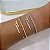 Bracelete Folheado Ouro 18k e Prata 925 Prego Cravejado - Imagem 2