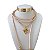 Choker Couro Bijuteria Dourado Country Cavalo - Imagem 1