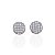 Brinco Folheado Ouro 18k e Prata 925 Redondo Cravejado - Imagem 2