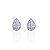 Brinco Folheado Ouro 18k e Prata 925 Gota Cravejada - Imagem 2