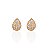 Brinco Folheado Ouro 18k e Prata 925 Gota Cravejada - Imagem 1