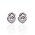 Brinco Folheado Ouro 18k e Prata 925 Elos Gota Cravejado - Imagem 2