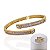 Conjunto Anel e Bracelete Folheado Ouro 18k e Prata 925 Quadrado Navetes Cravejado - Imagem 1